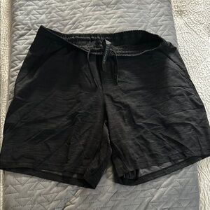 lululemon athletica Dark Pattern Athletic Shorts with Drawstring Waistband